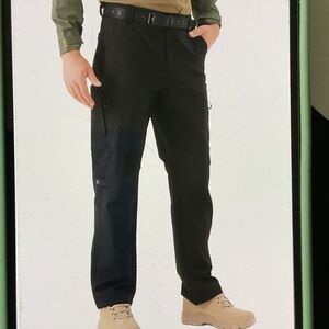 Men's Versatile Black Cargo Pants